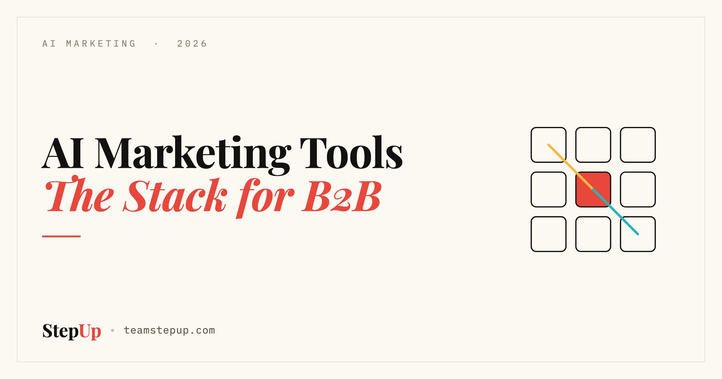 The Best AI Marketing Tools for B2B in 2026 (And Why the Tool Is the Easy Part)